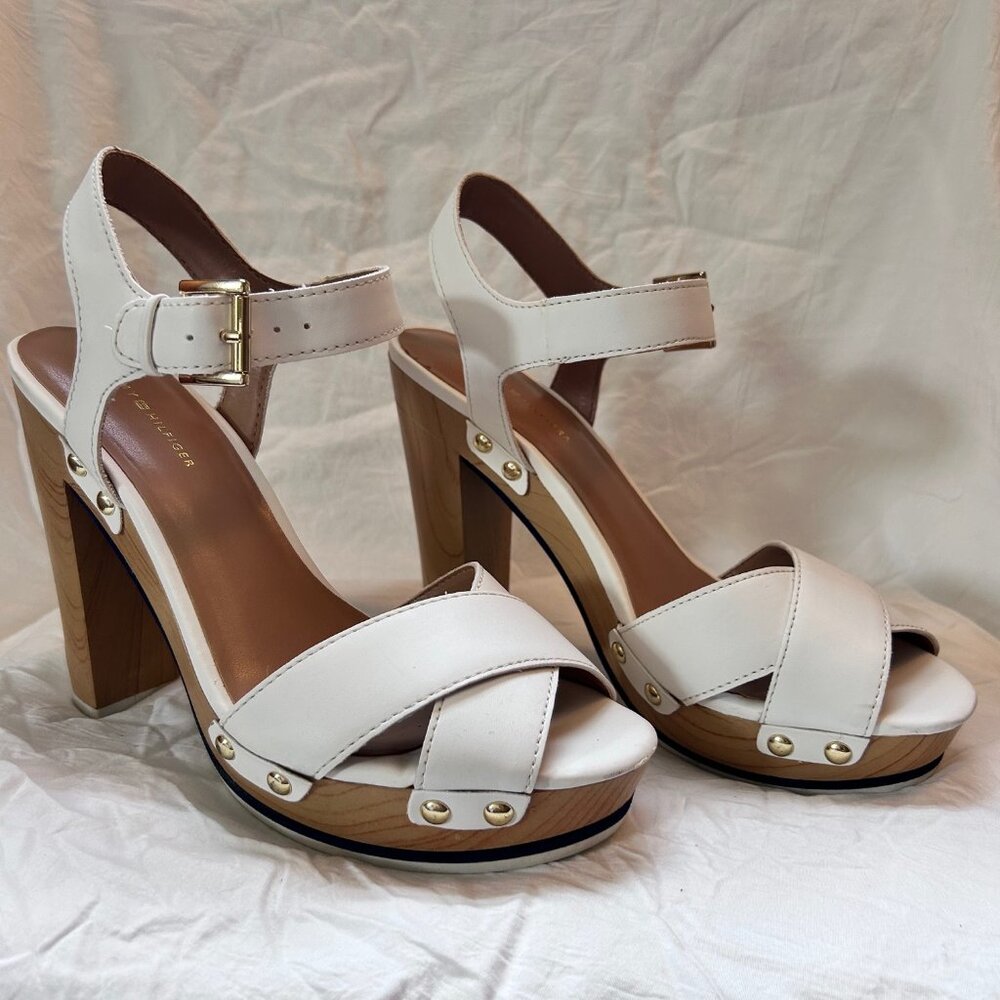 Tommy Hilfiger - Whitnee 2 High-Heeled White Sandals